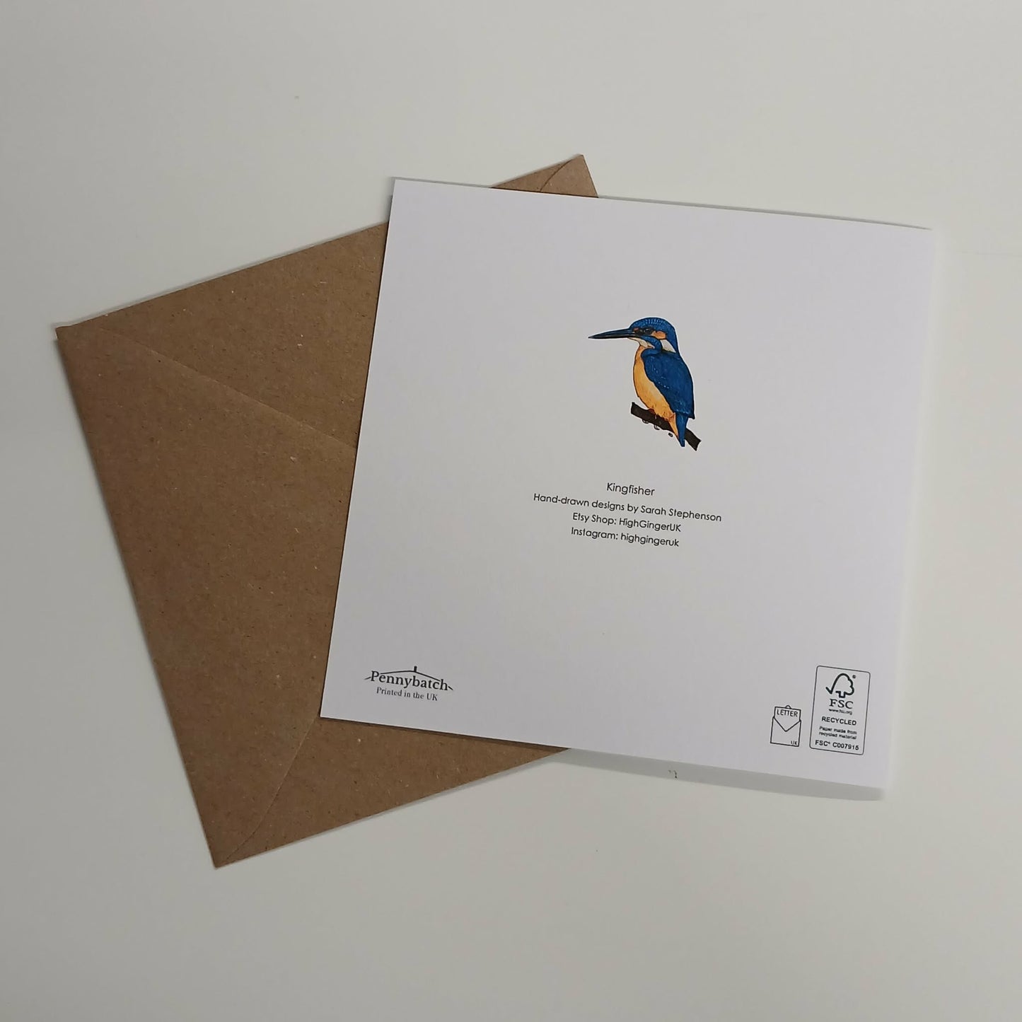 Kingfisher Greeting Card - High Ginger