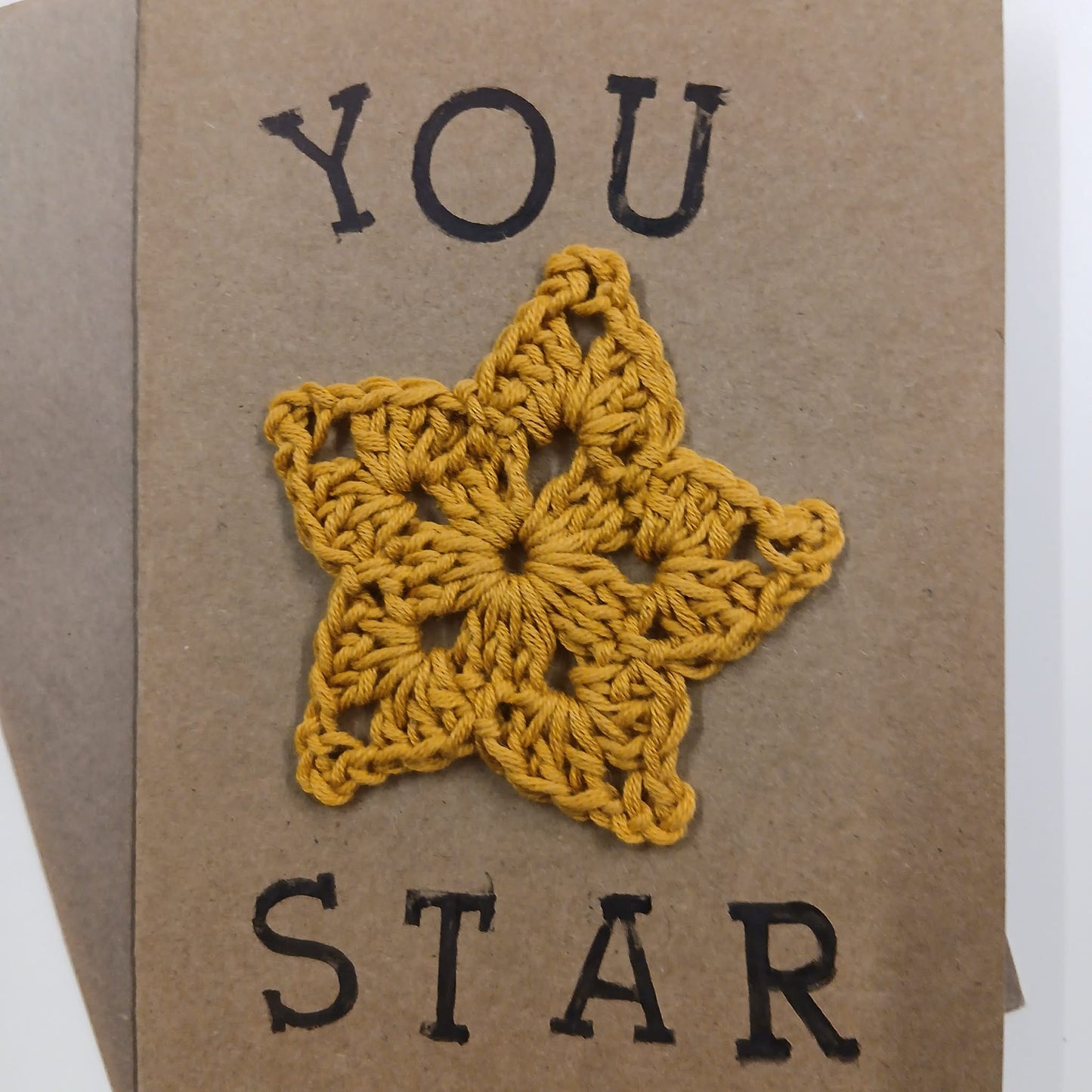 You Star Crochet Greeting Card - HookWytch