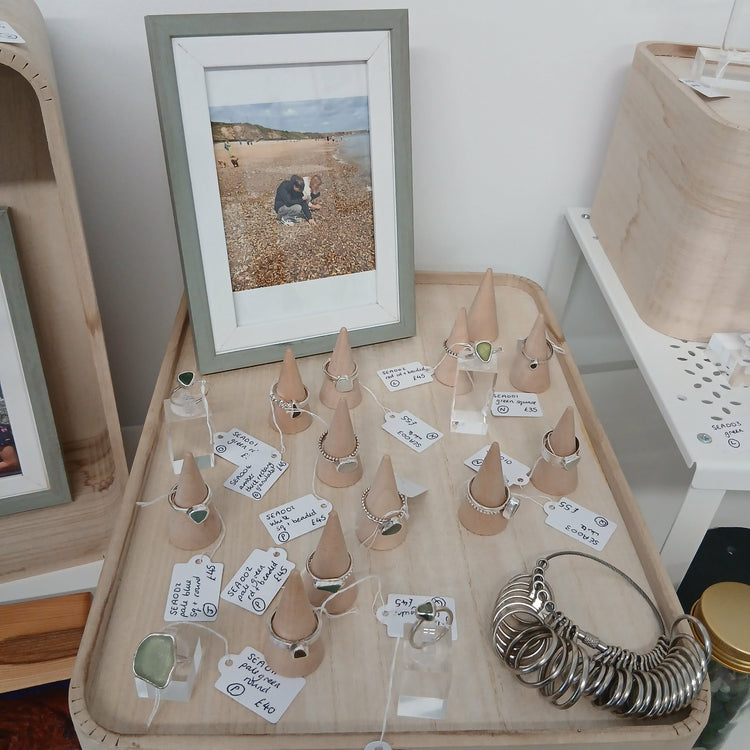 Seaglass and Silver - Rachel Hough