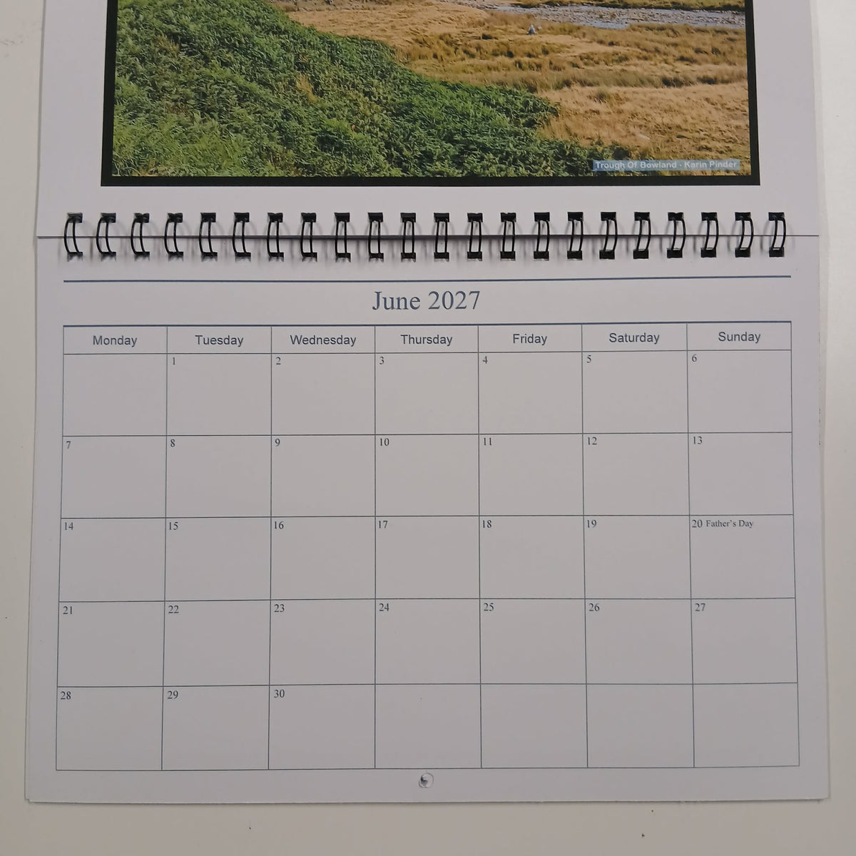 2027 Hodder Valley Photography Calendar