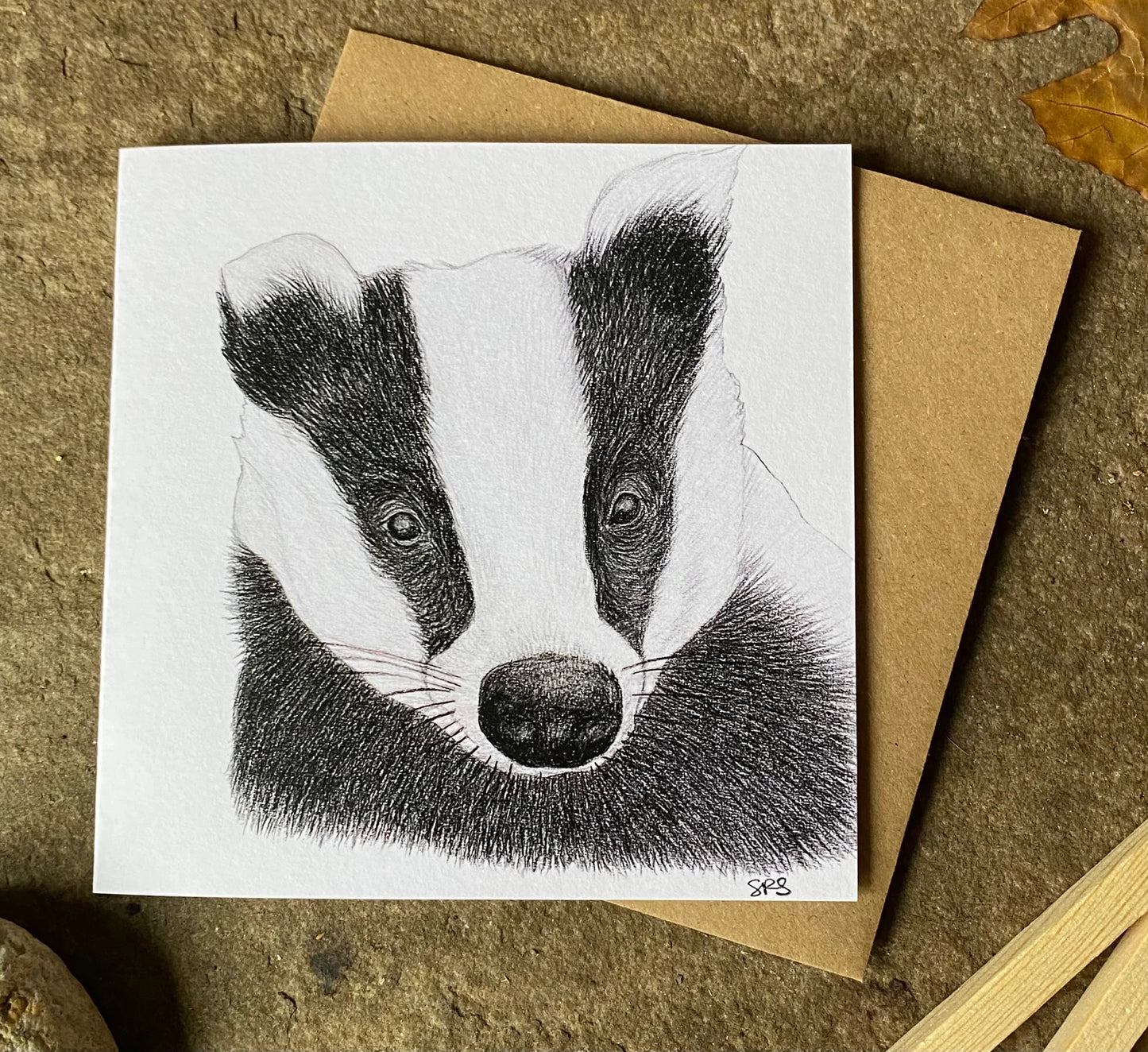 Badger Greeting Card - High Ginger