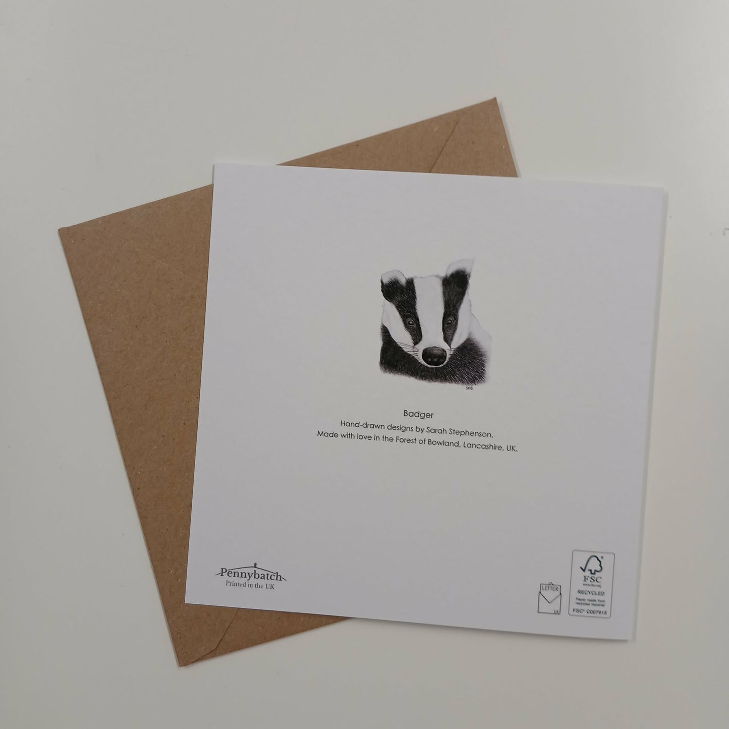 Badger Greeting Card - High Ginger