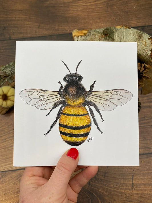 Bee Greeting Card - High Ginger