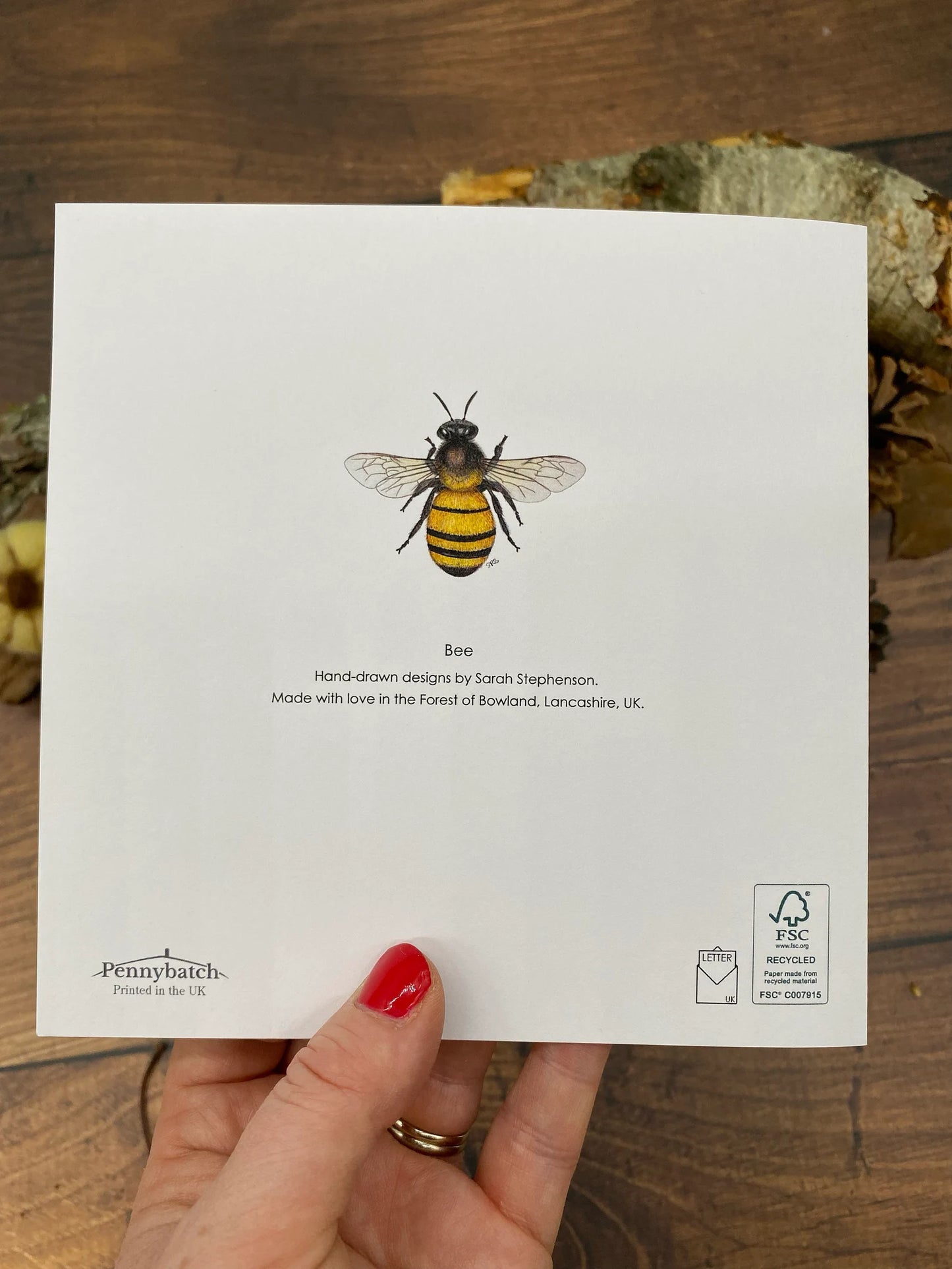 Bee Greeting Card - High Ginger