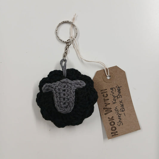Sheepish Keyring - Black - HookWytch