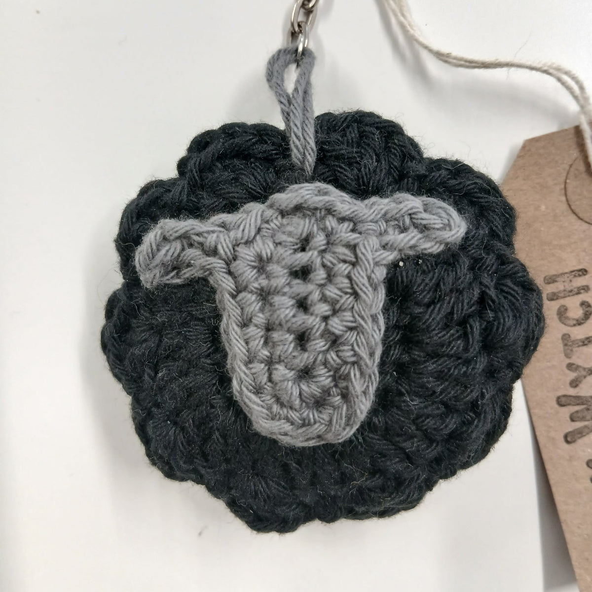 Sheepish Keyring - Black - HookWytch