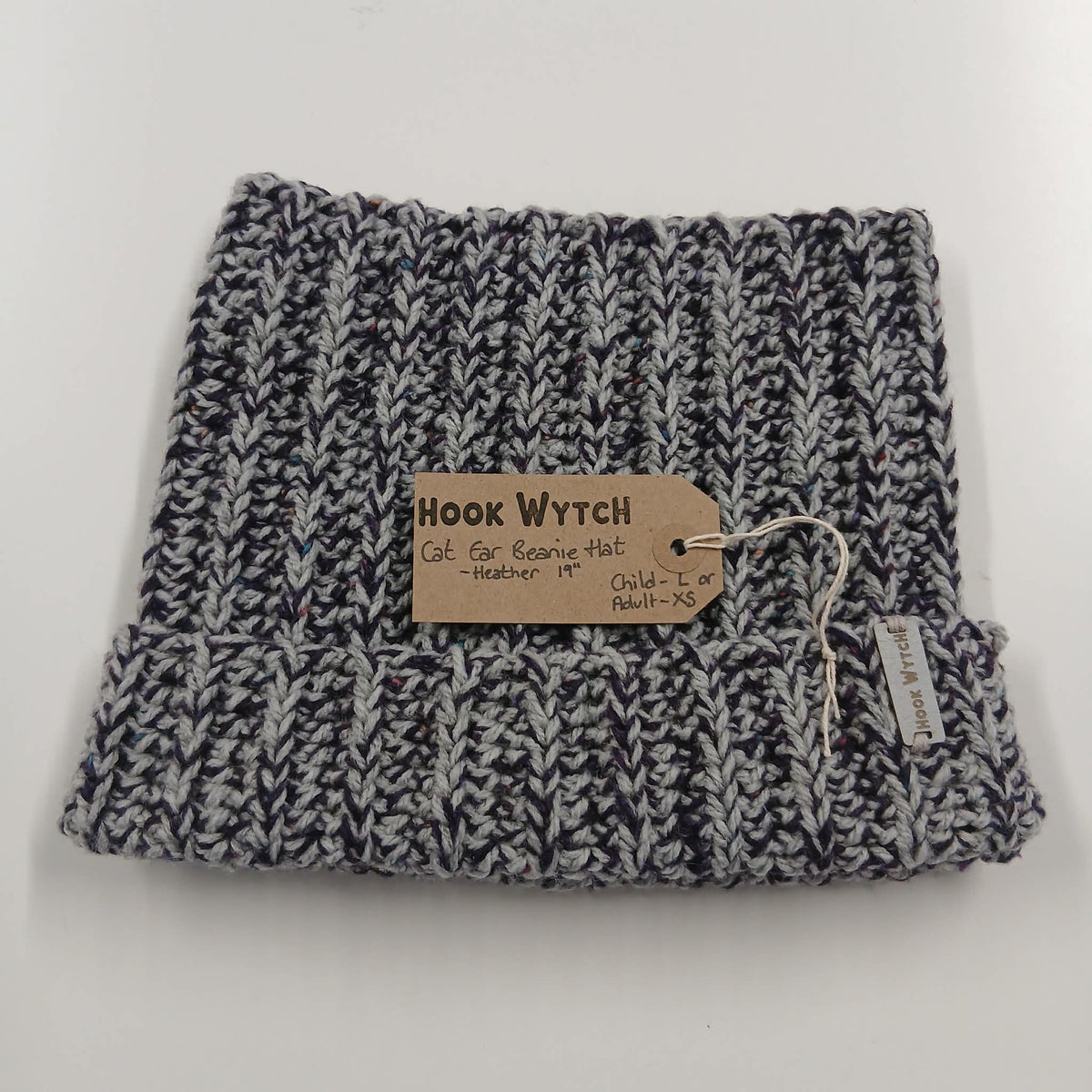 Cat Ear Beanie Hat - Heather - HookWytch