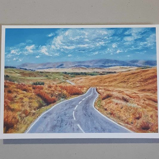 Close To Home On Waddington Fell Lancashire 5 x 7 Inch Greeting Card