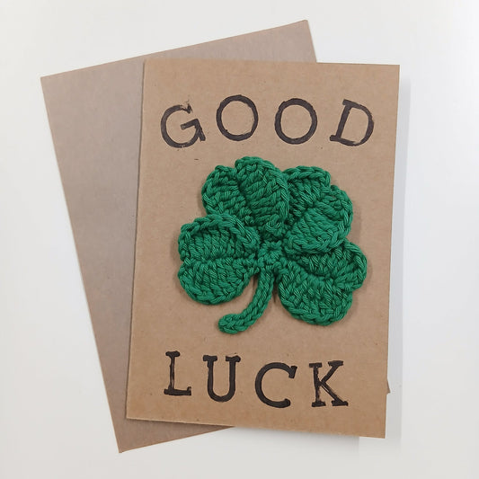 Good Luck Crochet Greeting Card - HookWytch