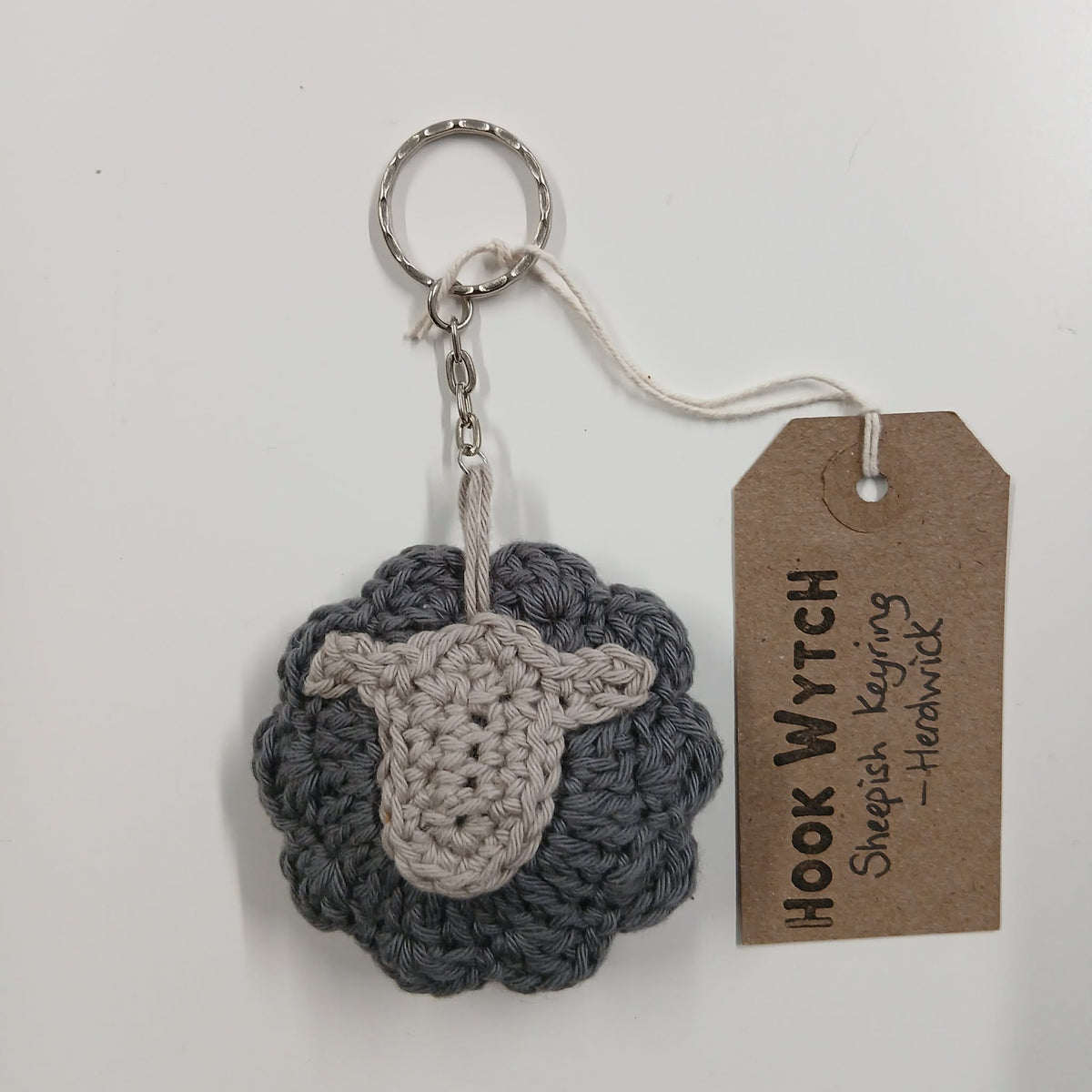 Sheepish Keyring - Herdwick - HookWytch