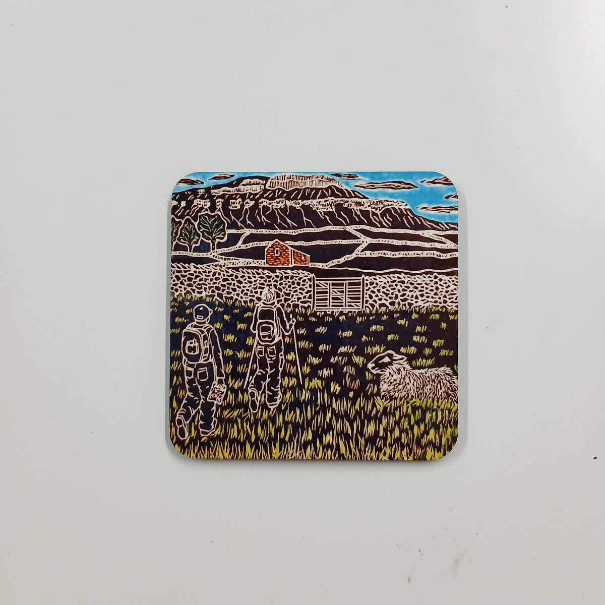 Hiking To Pen-y-ghent Coaster