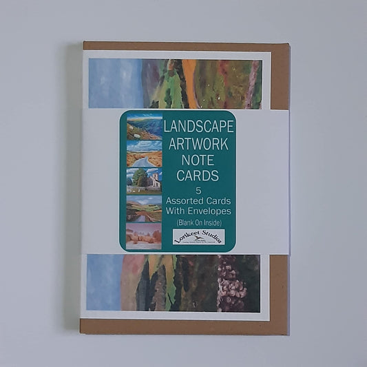 Landscape Artwork Notecards Set of 5 Assorted Designs A6 Size