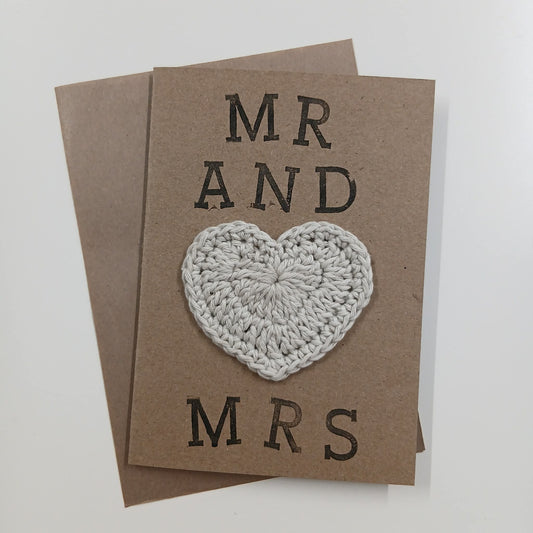 Mr And Mrs Crochet Greeting Card - HookWytch