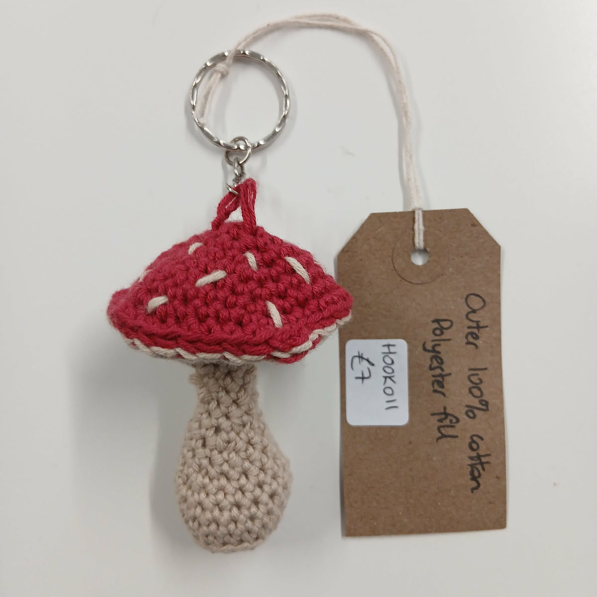 Toadstool Keyring - Fly Agaric Red - HookWytch