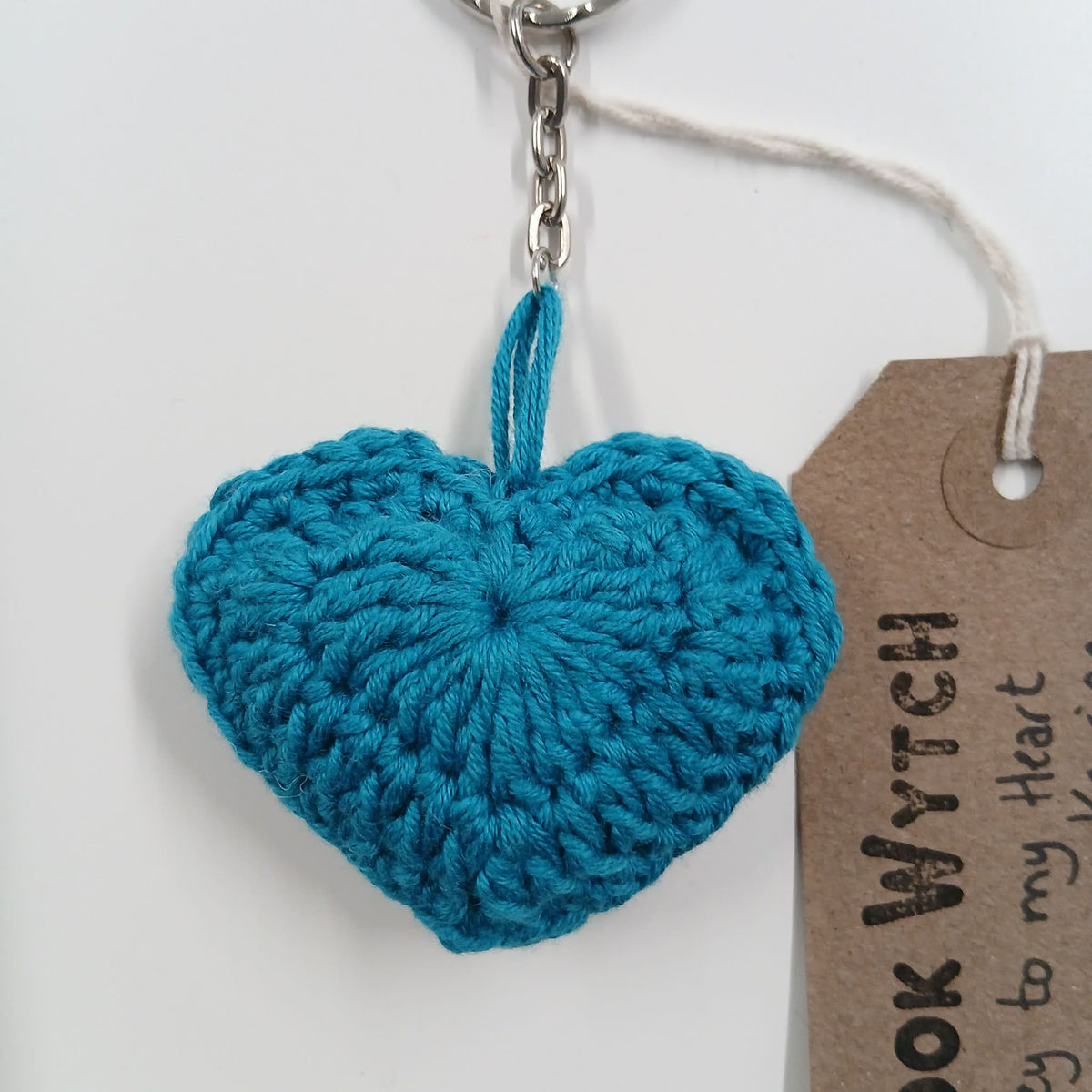 Key To My Heart Keyring - Teal - HookWytch