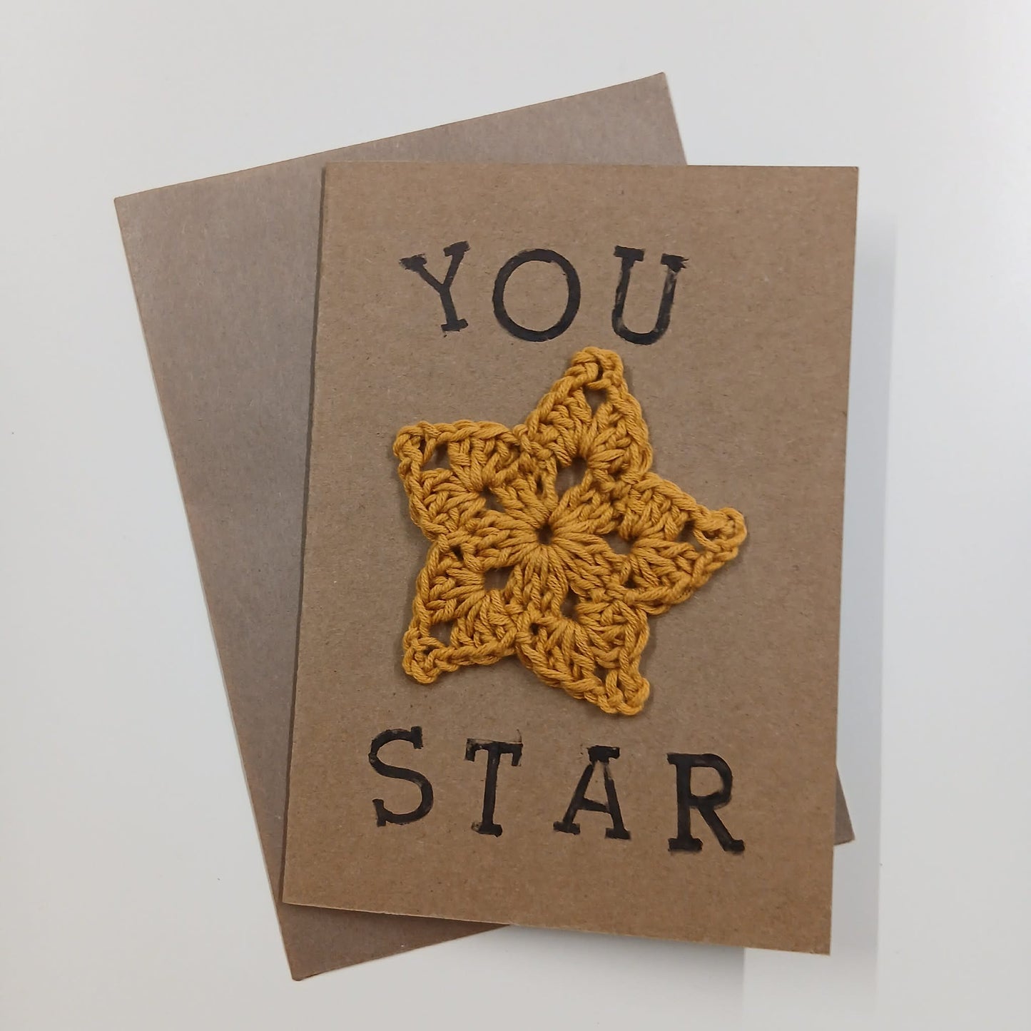 You Star Crochet Greeting Card - HookWytch