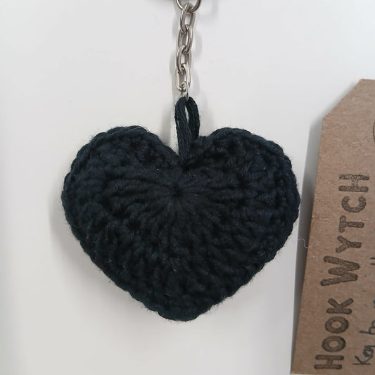 Key To My Heart Keyring - Black - HookWytch
