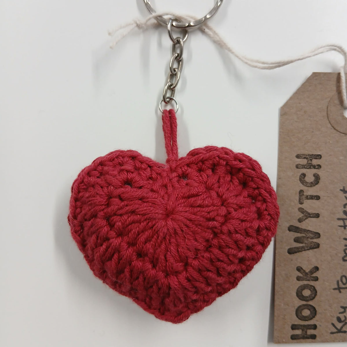 Key To My Heart Keyring - Red - HookWytch