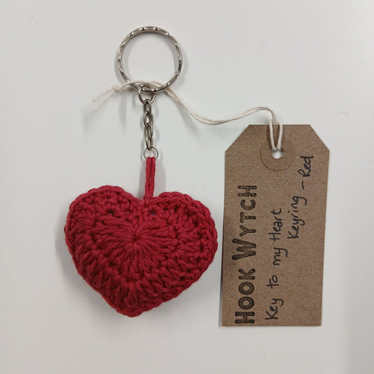 Key To My Heart Keyring - Red - HookWytch