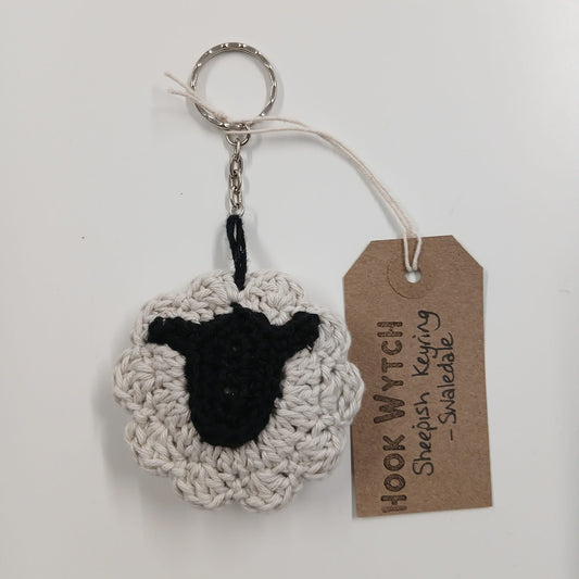 Sheepish Keyring - Swaledale - HookWytch
